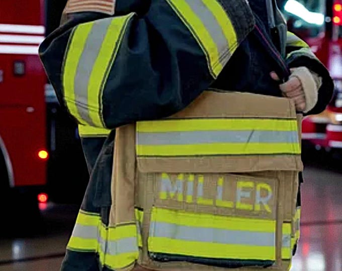 Firefighter sling purse anniversary gear bag personalized messenger handbag custom firefighter apparel worth bag unisex laptop satchel
