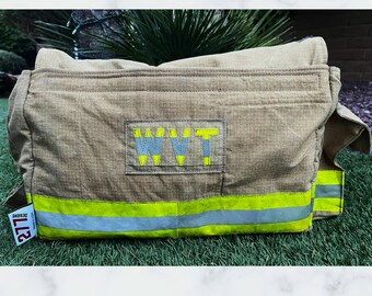 Decommissioned Firefighter Work Bag Firefighter gear tool bag first responders laptop bag Engineman essential bag for First Responders