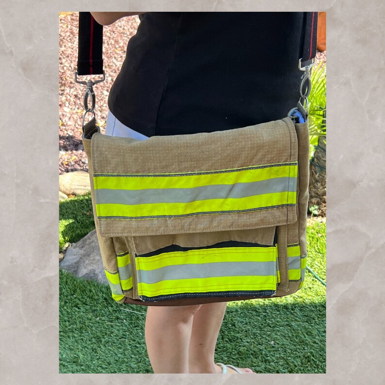 Firefighter Sling Purse Gear Bag Fire Gear Messenger Bag Women's Laptop Bag Women's Turnout Day