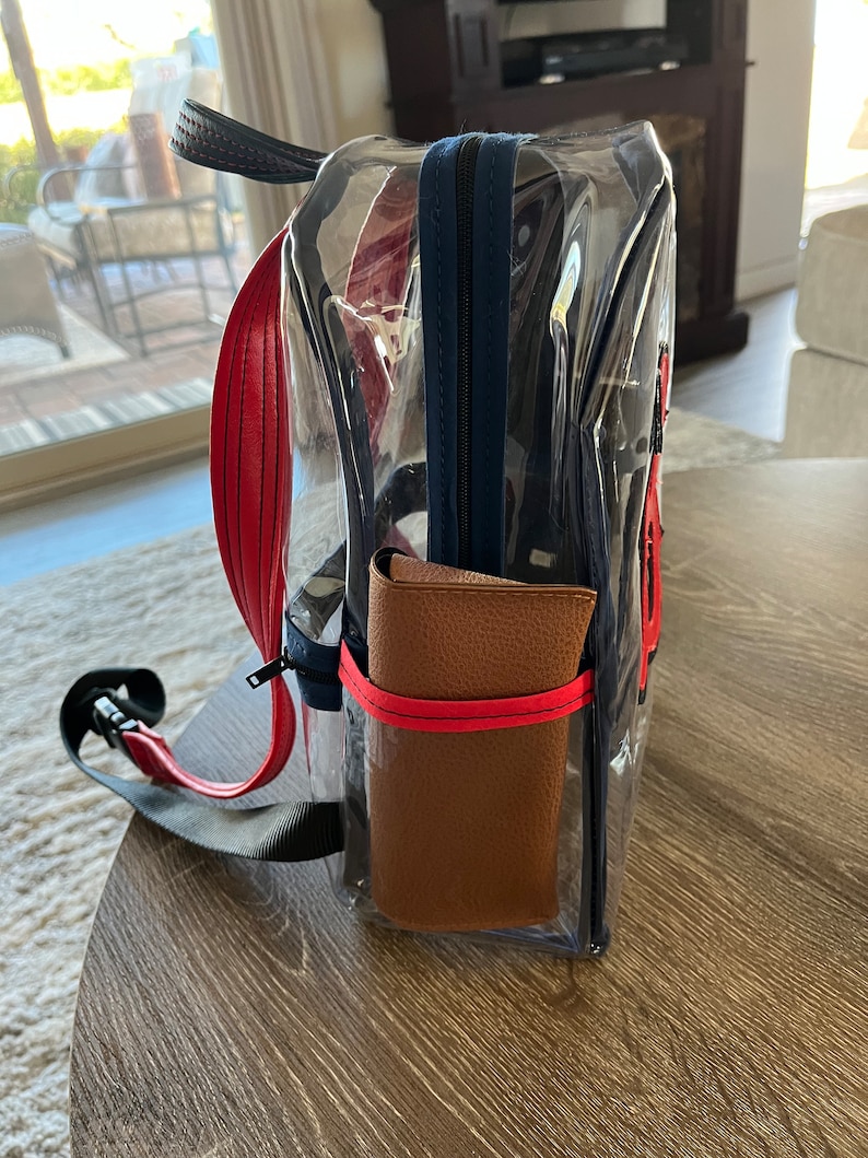 Clear Vinyl Backpack for Schools Sports Events Every Day Use Security