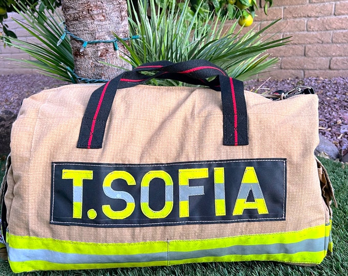 Firefighter Gear Duffle, Personalized Tool Bag, Custom Fire Gear Organizer, Fire Equipment Duffle, Bag Fire Services, Equipment Duffle Bag