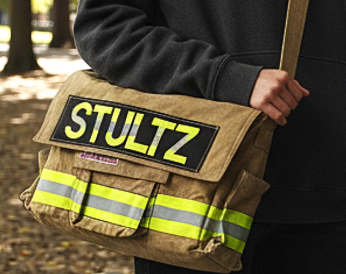 Laptop Firefighter Organizer Gift Key Holder Station Briefcase Firehouse Retirement Birthday Give Away Present First Responder Messenger Bag