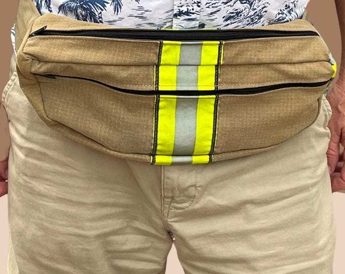Decommissioned Uniform Turnout Gear Waist Pack for Dog Walking Utility Pack Tactical Everyday Adventure Accessory Handmade Fanny Pack