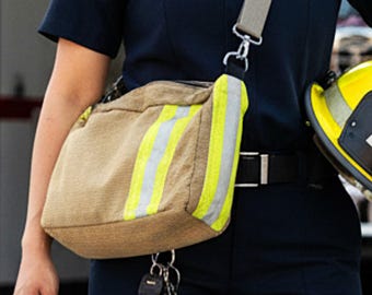 Firefighter Fashion Gift Tote for Book Storage Laptop Essential Carryon Handbag Unisex Birthday Organizer Gift for Sister