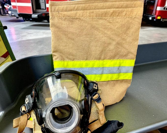 Protective SCBA Cover for Firefighter Accessory Tool Gear Mask Handbag Storage Turnout Pouch Retirement Gift Durable Eye Protection Sack