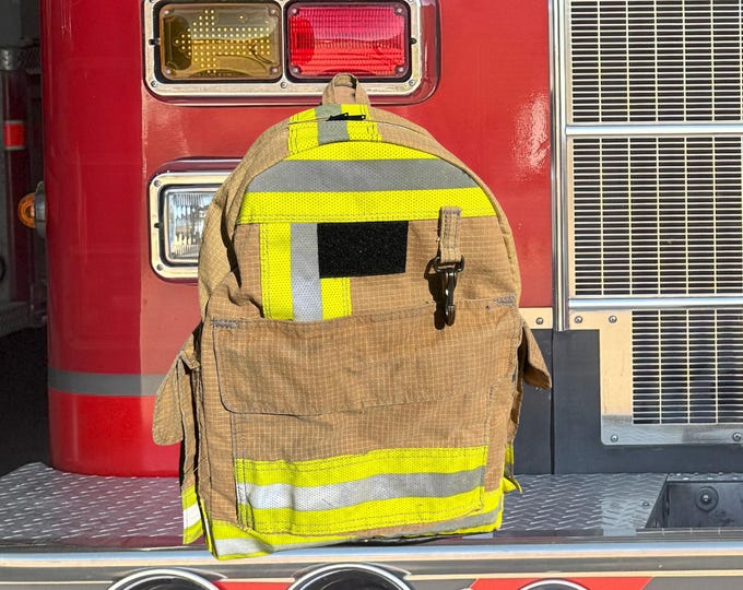 Travel Survival Kit Backpack Turnout Tactical Carry All Emergency Firefighter Gear Pouch Outdoor Adventure Haversack Durable Bag for Him