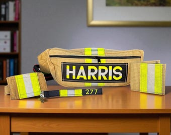 Personalized Firefighter Chief Gift Set Custom Travel Bundle for First Responder Retirement Handmade Keychain Trip Essential