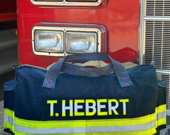 Decommissioned firefighter Durable Spacious Tool Sack Special Birthday Duffle Bag First Responder Weekend Sling Tote