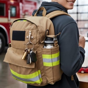 Firefighter Backpack from Recycled Turnout Gear