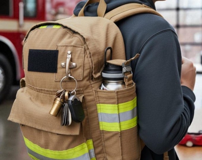 Retirement Travel Accessory Gear Firefighter Backpack Hiking Outdoor Adventure Durable Bag Organizer Fire Department Tool Bag
