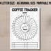 Coffee Tracker, Printable Journal Page, 30 Day Challenge, Printable ...