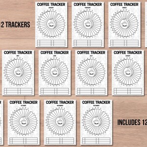 Coffee Tracker, Printable Journal Page, 30 Day Challenge, Printable ...