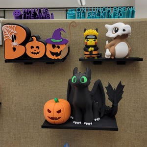 Cubicle Fabric Wall Shelf 3D Printed PLA Plastic