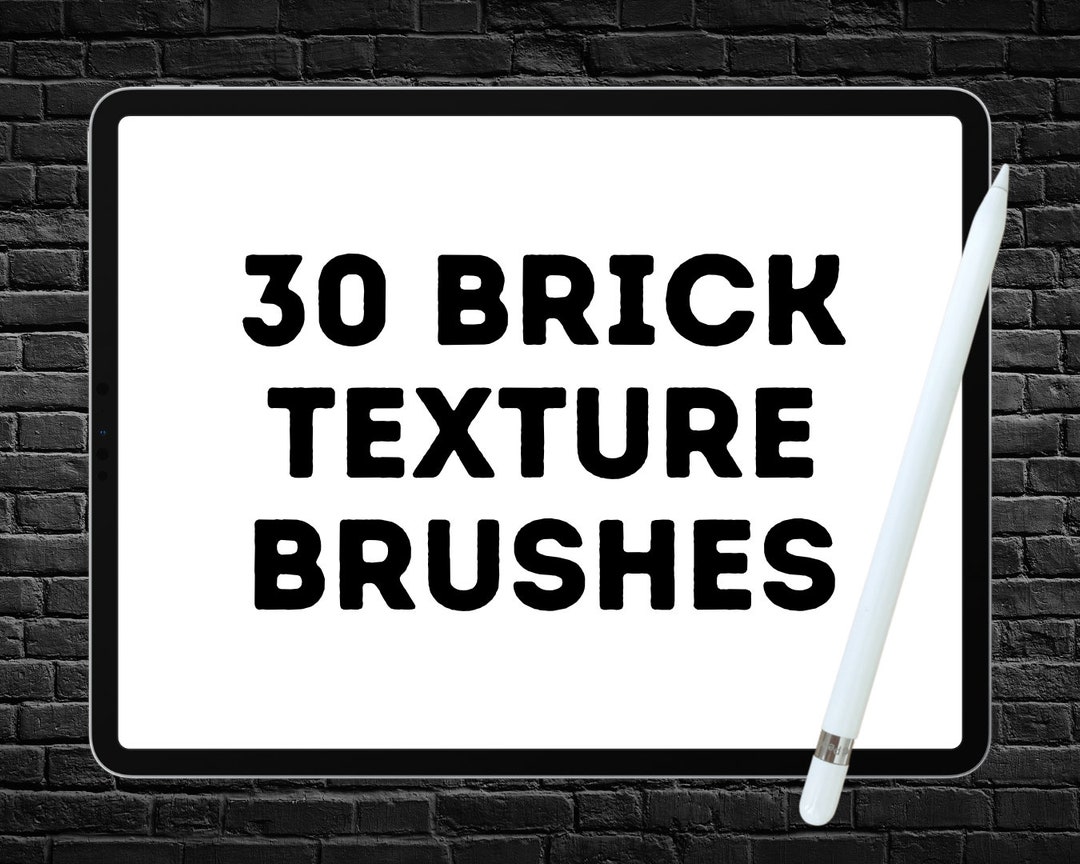 30 Brick Procreate Brushset, Procreate Brick Brush, Digital Download