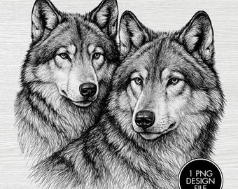 Wolf Engraving PNG File, Laser Engraving Files, Laser Burning, Laser Ready, Laser Cut File, Laser Burn PNG, LightBurn, Glowforge
