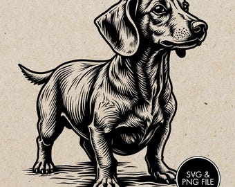 Dachshund Cutting Board PNG SVG Files, Laser Engraving Files, Laser Burning, Laser Ready, Laser Cut File, Laser Burn PNG, Glowforge