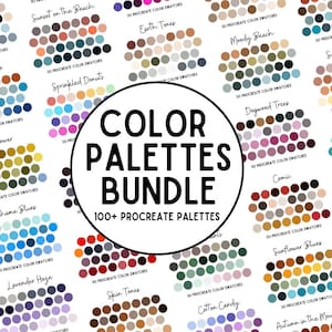 Procreate Color Palette Bundle, 100+ Procreate Swatches, Palette for Procreate, Color Palettes for Procreate, Color Swatches for Procreate