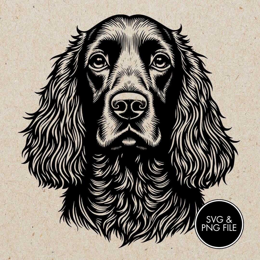 Cocker Spaniel Cutting Board PNG SVG Files, Laser Engraving Files ...