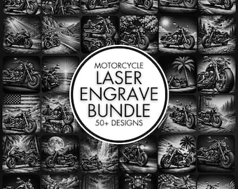 50+ Motorcycle Laser Engraving PNG Files for Slate Coaster, Entire Shop Sale, Laser Engraving Files, Laser Ready, Laser Cut, Laser Burn