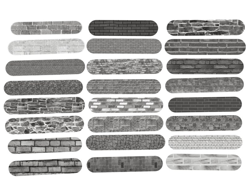 30 Brick Procreate Brushset, Procreate Brick Brush, Digital Download