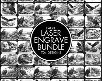80+ Eagle Laser Engraving PNG Files Bundle, Laser Burn Bundle, Entire Shop Sale, Laser Ready, Wood Burn Files, Laser Burn PNG Files