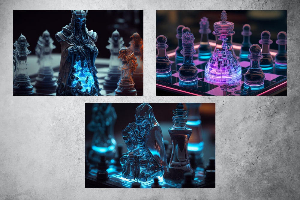 CYBER CHESS - Virtual Images Of A Cyber Chess Visualisation