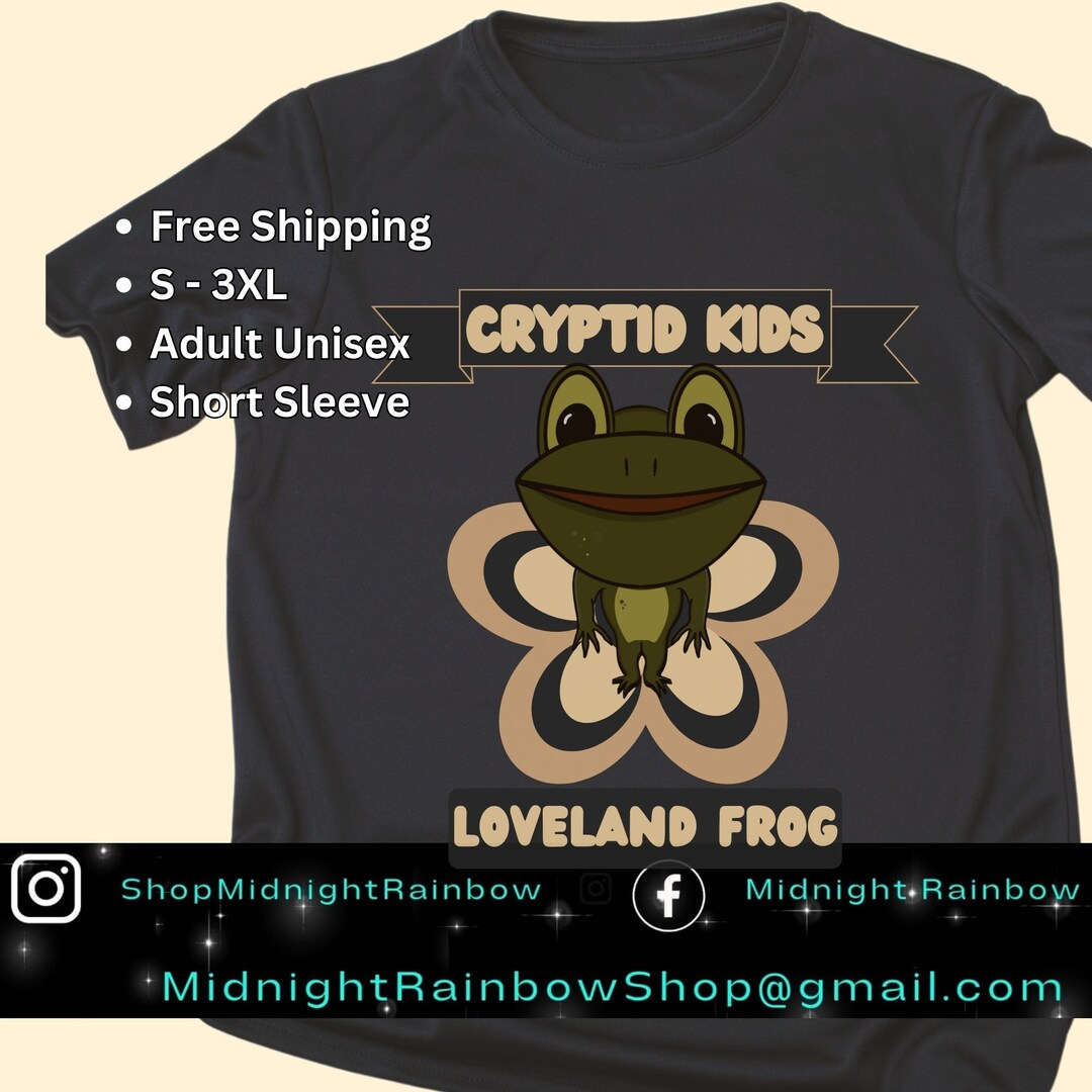 Loveland Frog Cryptid Kid Tshirt Custom Shirt for Cryptid Etsy