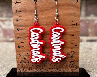 Cardinals Team Earrings