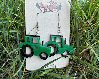 Tractor Earrings