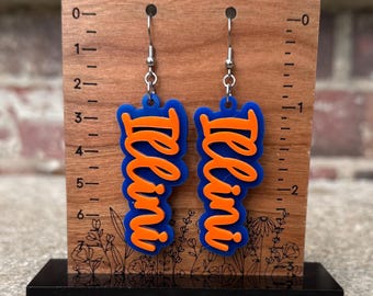 Illini Team Earrings