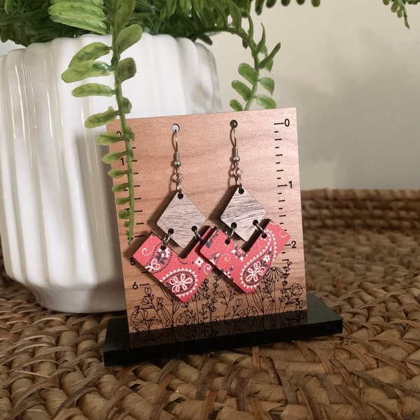Bandana Earrings - Etsy