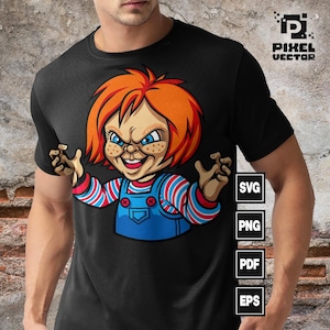 Chucky Svg , Chucky Horror movie svg, Halloween Svg, Movie Character Killer Svg , Cricut svg Files, Childs play design, Digital File