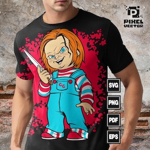 Chucky Svg , Chucky Horror movie svg, Chucky clip, art Halloween Svg, Cricut svg Files , Childs play design, Digital File