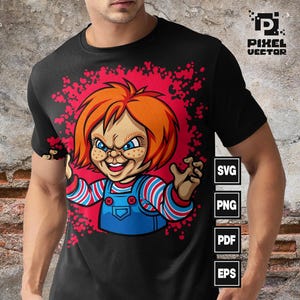 Chucky Svg , Chucky Horror movie svg, Halloween Svg, Movie Character Killer Svg , Cricut svg Files , Childs play design, Digital File