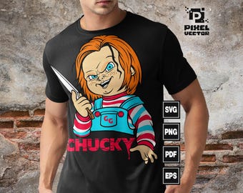 Chucky Svg , Chucky Horror movie svg, Halloween Svg, Movie Character Killer Svg , Cricut svg Files , Childs play design, Digital File