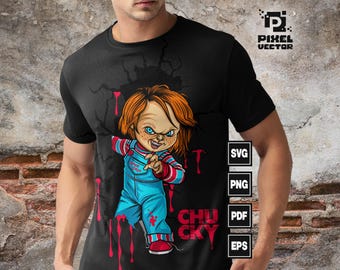 Chucky Svg , Chucky Horror movie svg, Halloween Svg, Movie Character Killer Svg , Cricut svg Files , Childs play design, Digital File