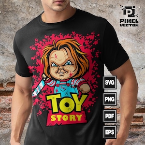 Chucky Svg , Chucky Horror movie svg, Halloween Svg, Movie Character Killer Svg , Cricut svg Files , Childs play design, Digital File