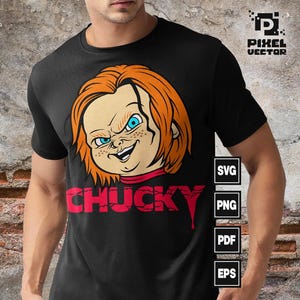 Chucky Svg , Chucky Horror movie svg, Halloween Svg, Movie Character Killer Svg , Cricut svg Files , Childs play design, Digital File