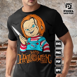 Chucky Svg , Chucky Horror movie svg, Halloween Svg, Movie Character Killer Svg , Cricut svg Files , Childs play design, Digital File