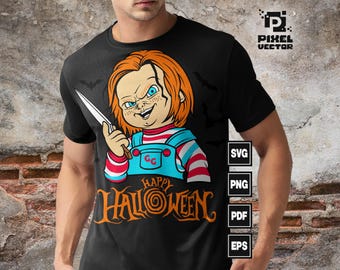 Chucky Svg , Chucky Horror movie svg, Halloween Svg, Movie Character Killer Svg , Cricut svg Files , Childs play design, Digital File