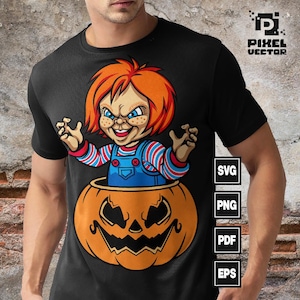 Chucky Svg , Chucky Horror movie svg, Halloween Svg, Movie Character Killer Svg , Cricut svg Files , Childs play design, Digital File