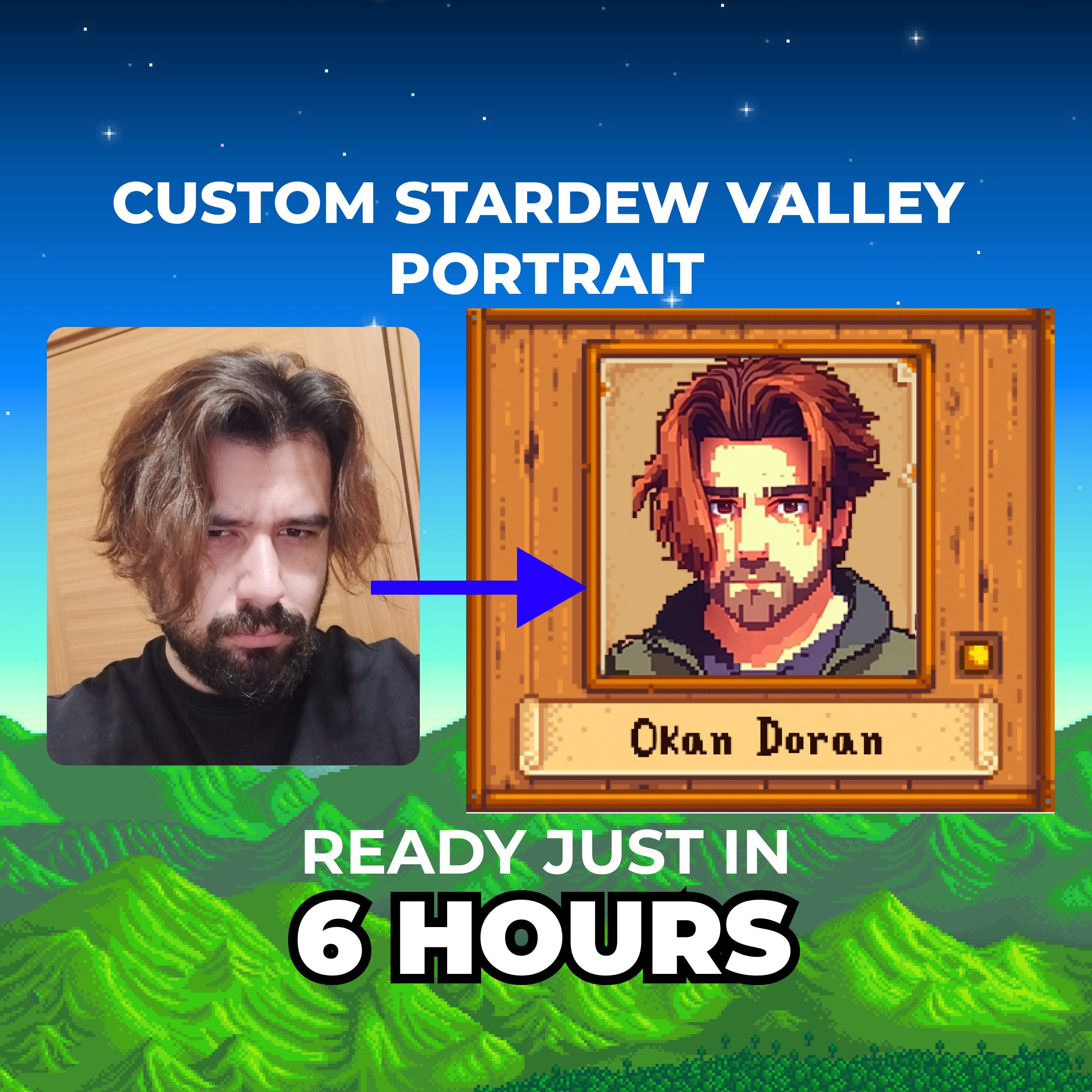 Custom STARDEW VALLEY PORTRAITS custom Pixel Self Portraits Etsy Canada Custom STARDEW VALLEY PORTRAITS custom Pixel Self Portraits Etsy Canada
