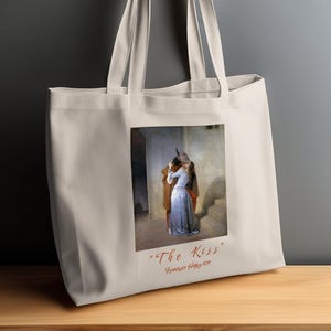 The Kiss Art-draagtas: renaissanceschilderij, valentijnscadeau