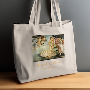 Draagtas Birth of Venus: renaissancekunst, cadeau internationale vrouwendag