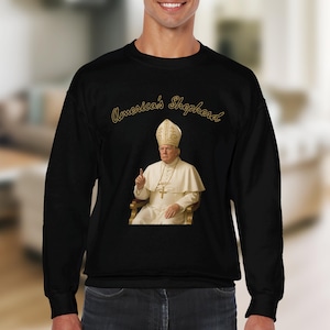 Sudadera divertida del Papa Trump, sudadera con capucha, humor político, ropa satírica, idea de regalo única, diseño moderno, tema de conversación