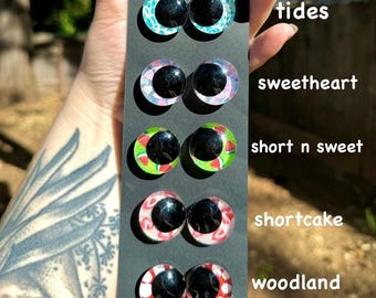 Paires individuelles d'yeux de sécurité pour lest scintillants peints à la main Amigurumi au crochet - Carte 2