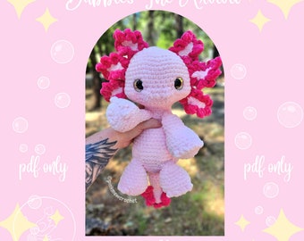 Patrón de crochet para el ajolote Bubbles