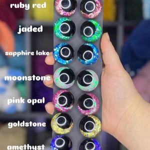 Crochê Amigurumi Pintado à Mão Glitter Sinker Olhos de Segurança - Cartão 3