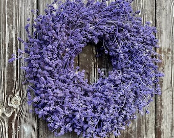 Lavendel Kranz in lila, für Tür und Wand ca. 25 oder 45 cm Durchmesser