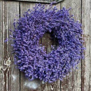 Couronne de lavande violette, pour porte et mur d'environ 25 ou 45 cm de diamètre image 1